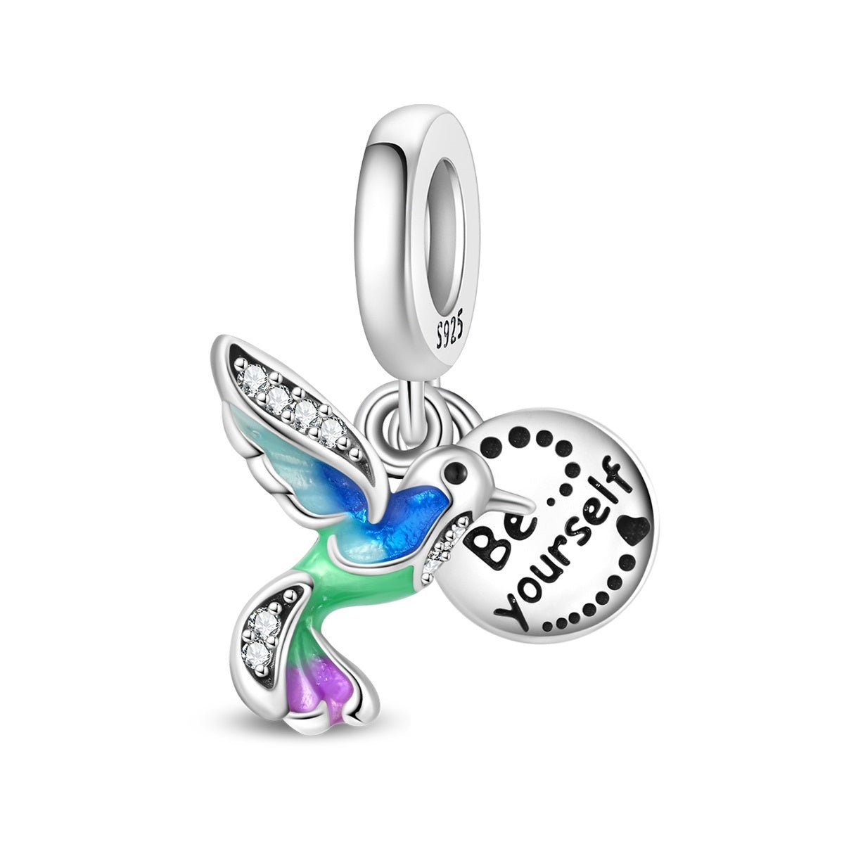 Amarante Jewelry “Be Yourself” Hummingbird Dangle Charm