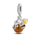 Amarante Jewelry Bee Hugging Honey Dangle Charm