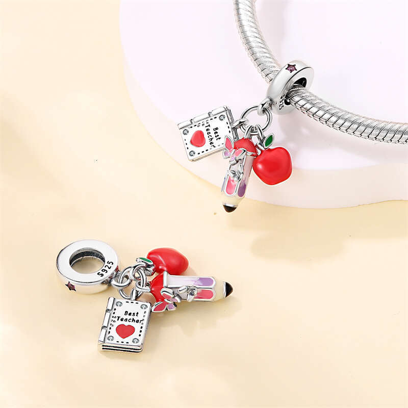 Amarante Jewelry Best Teacher Triple Dangle Charm