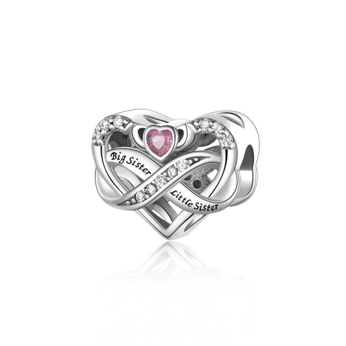 Amarante Jewelry Big Sister Little Sister Heart Infinity Charm
