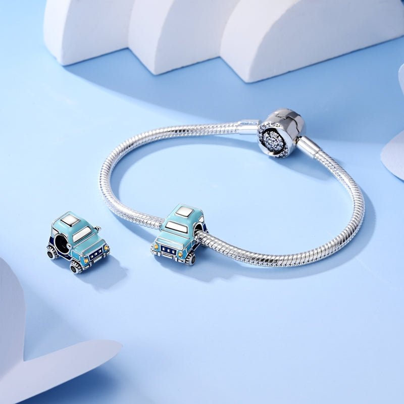 Amarante Jewelry Blue Adventure Jeep Charm