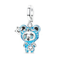 Amarante Jewelry Blue Bear Costume Girl Dangle Charm