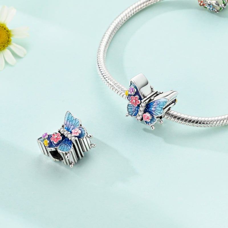 Amarante Jewelry Blue Butterfly Sparkling Charm