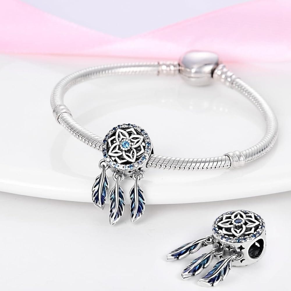 Amarante Jewelry Blue Dreamcatcher Charm