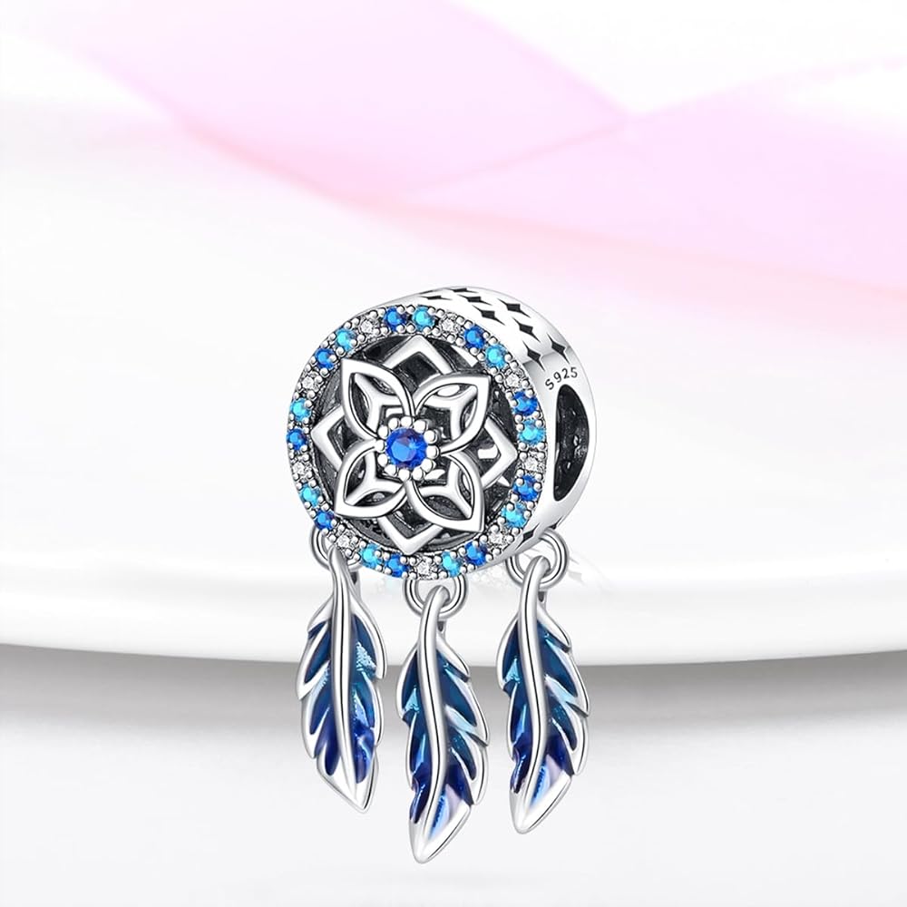 Amarante Jewelry Blue Dreamcatcher Charm