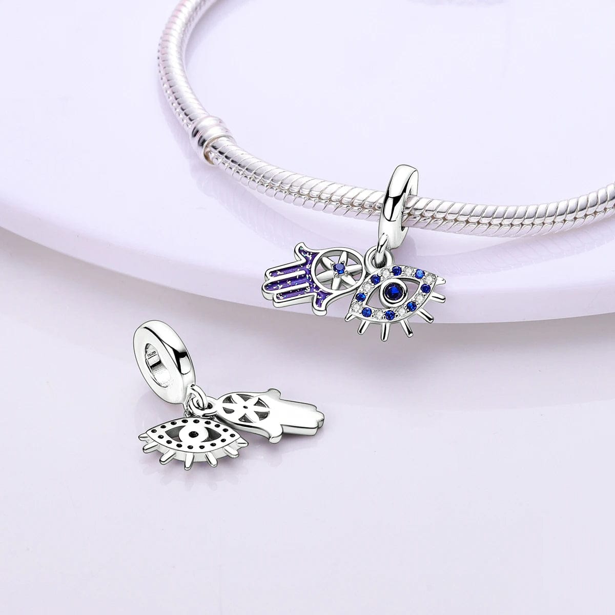Amarante JewelryBlue Eye and Hand of Fatima Charm