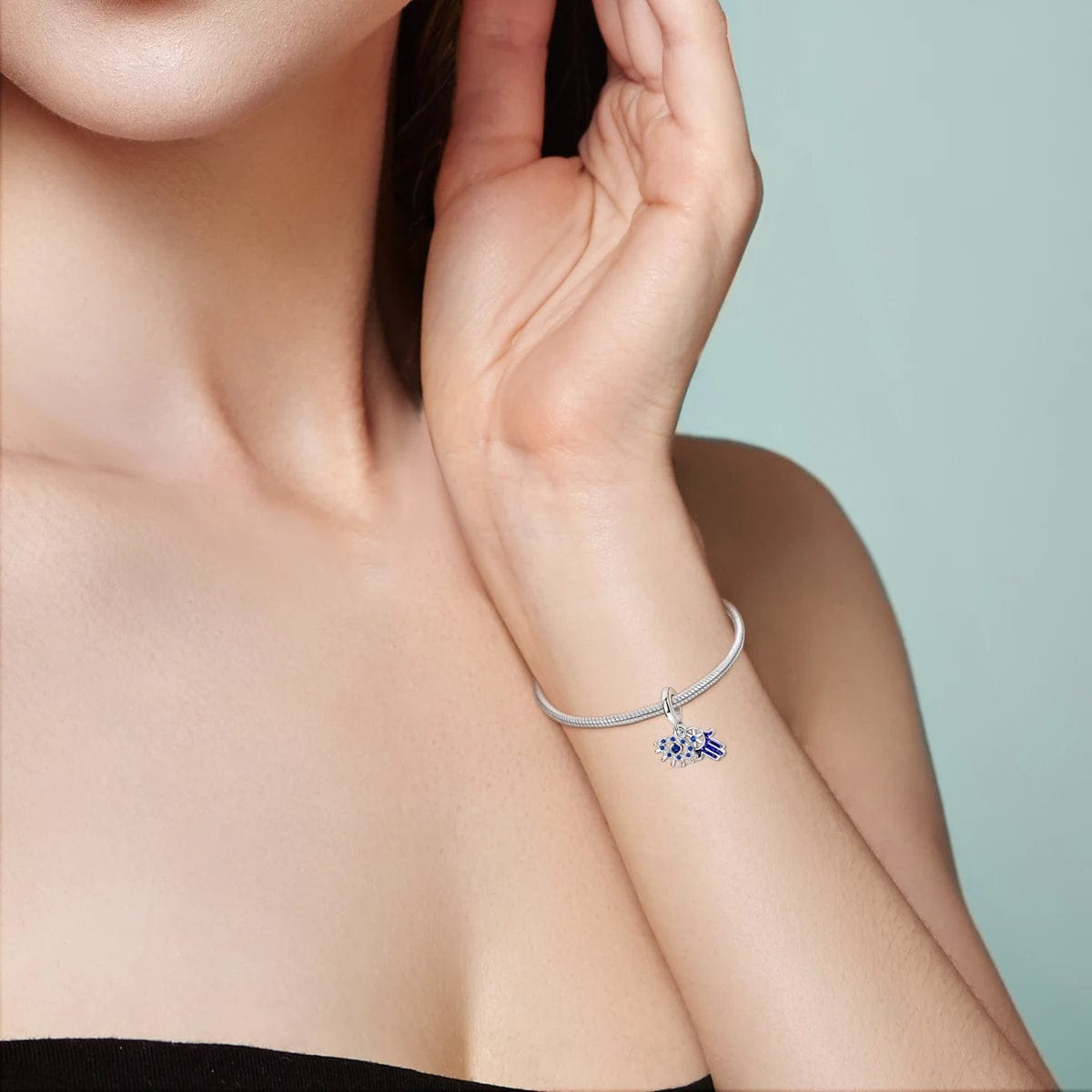 Amarante Jewelry Blue Eye and Hand of Fatima Charm