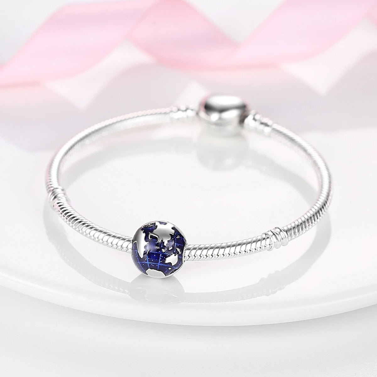 Amarante Jewelry Blue Globe Clip Charm
