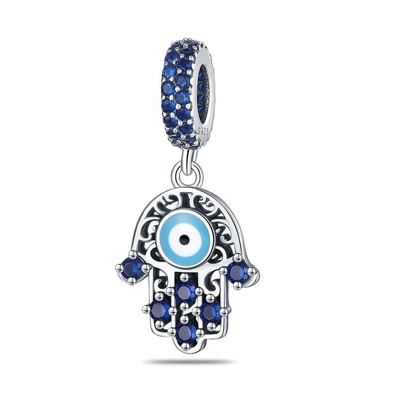 Amarante Jewelry Blue Hand of Fatima Charm