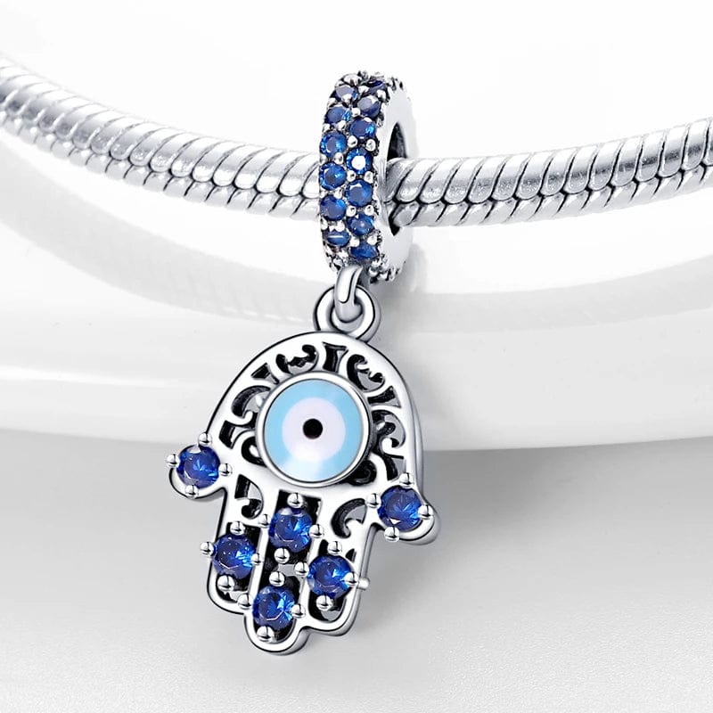 Amarante Jewelry Blue Hand of Fatima Charm
