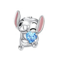Amarante Jewelry Blue Heart Stitch Charm