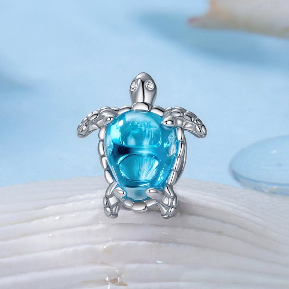 Amarante Jewelry Blue Ocean Turtle Charm