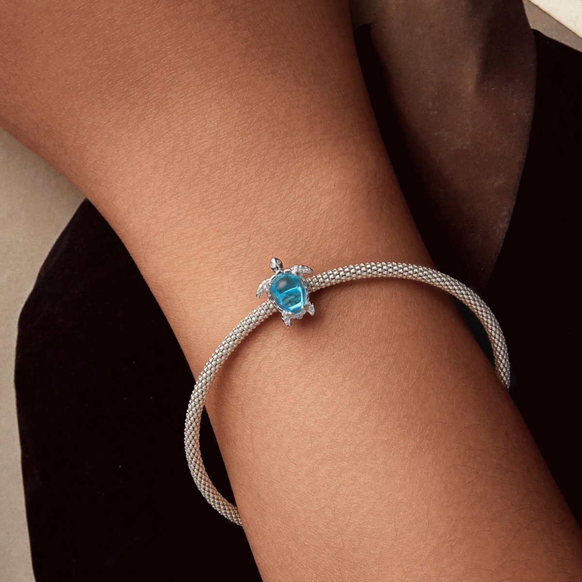 Amarante Jewelry Blue Ocean Turtle Charm