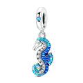 Amarante Jewelry Blue Seahorse Dangle Charm