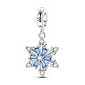 Amarante Jewelry Blue Spinning Snowflake Dangle Charm