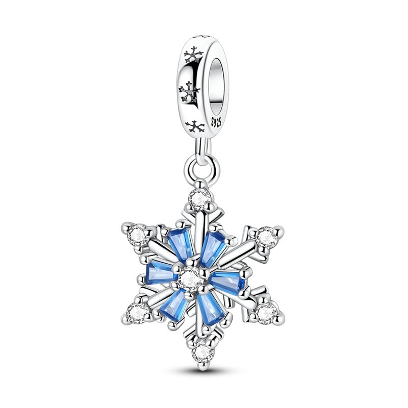 Amarante Jewelry Blue Spinning Snowflake Dangle Charm