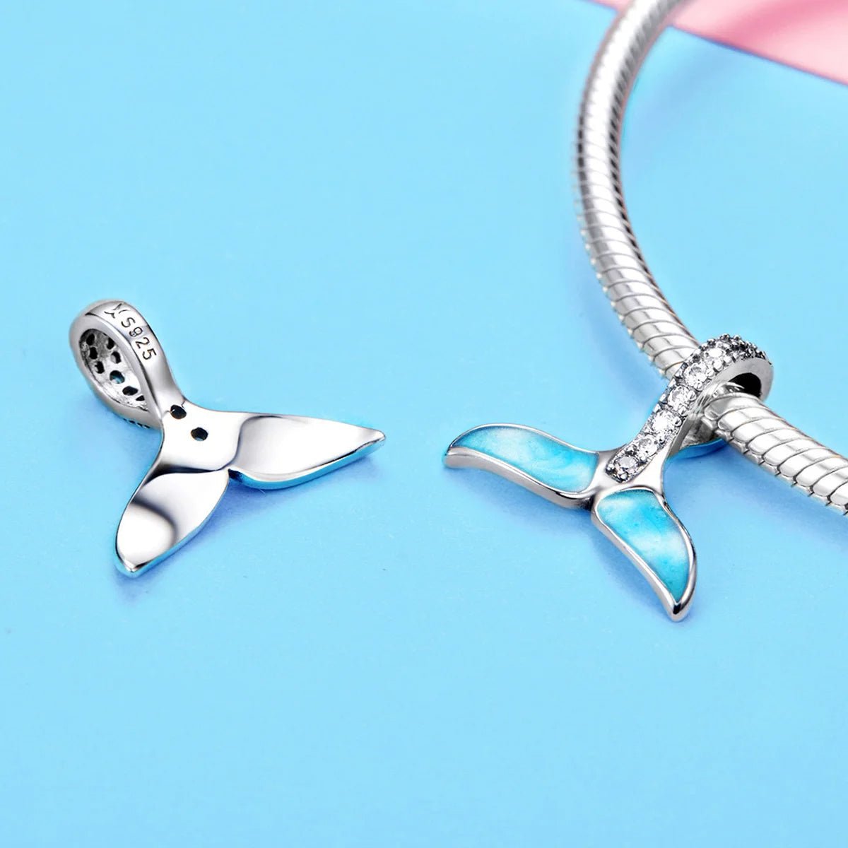Amarante Jewelry Blue Whale Tail Ocean Charm