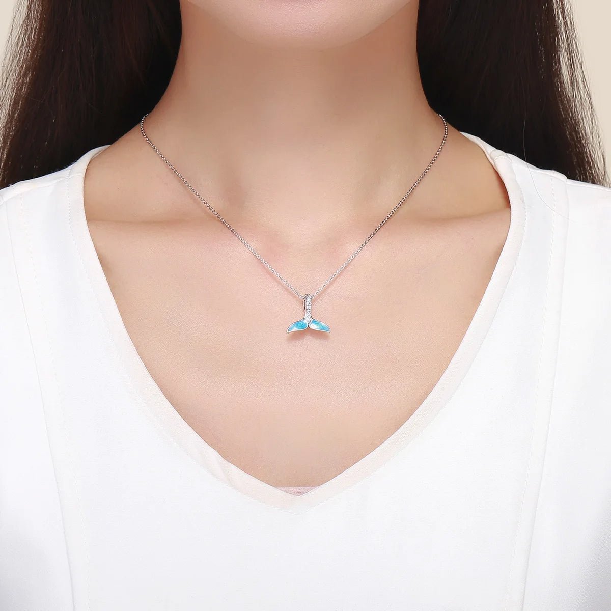 Amarante Jewelry Blue Whale Tail Ocean Charm