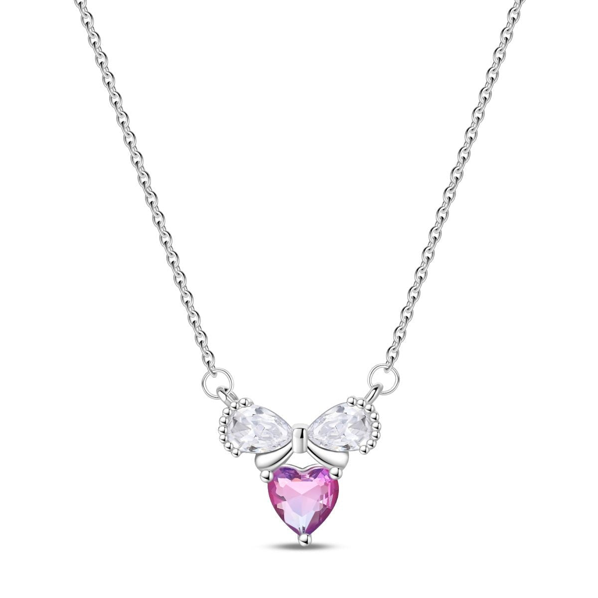 Amarante Jewelry Bow & Heart Elegance Necklace