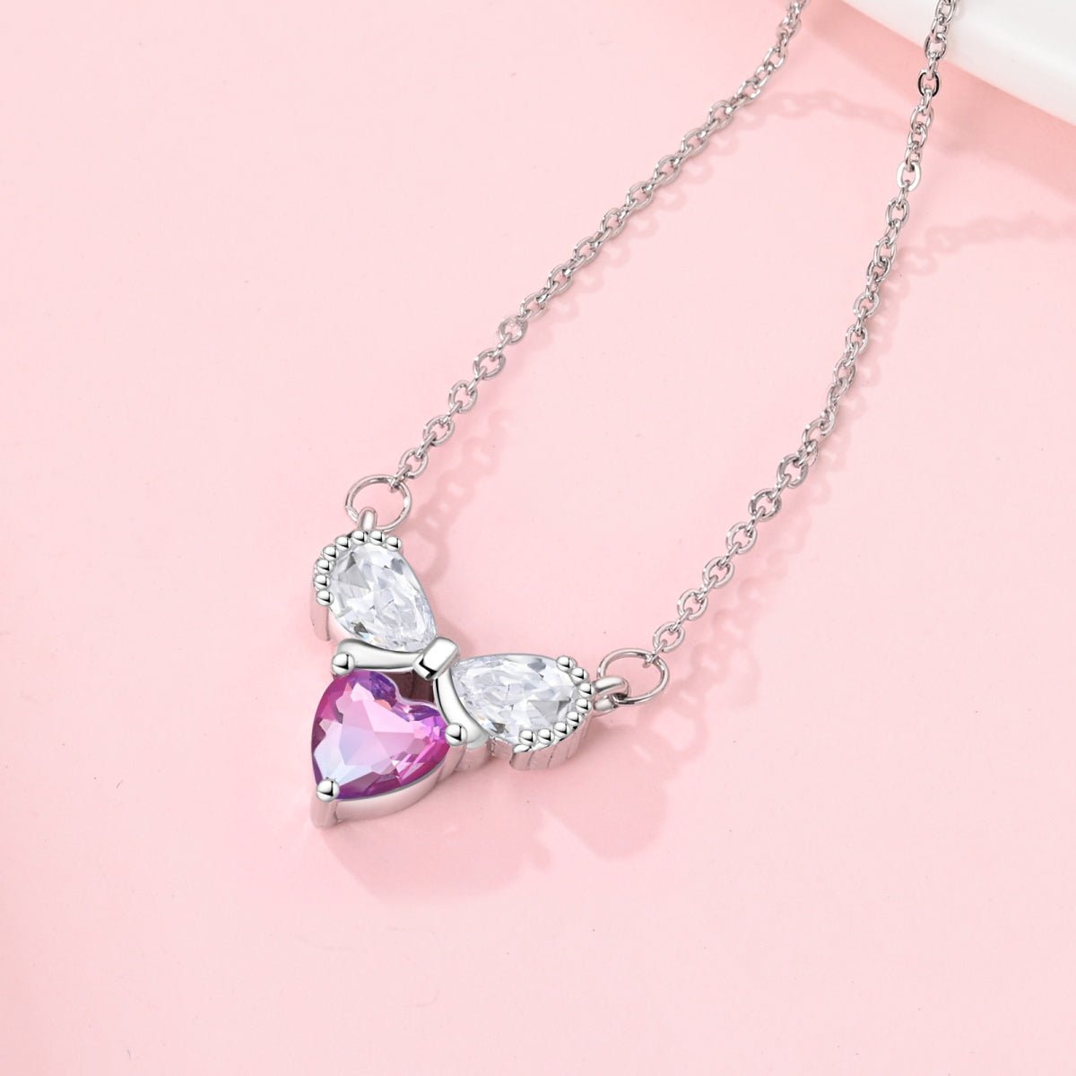 Amarante Jewelry Bow & Heart Elegance Necklace