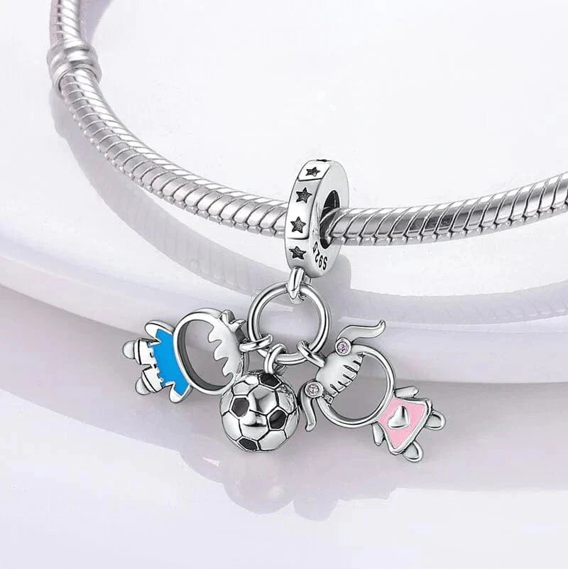Amarante JewelryBoy & Girl Football Charm
