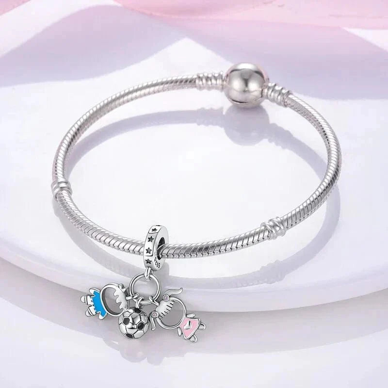 Amarante JewelryBoy & Girl Football Charm