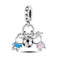 Amarante JewelryBoy & Girl Football Charm
