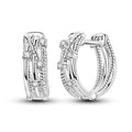 Amarante Jewelry Braided Elegance Diamond Hoops