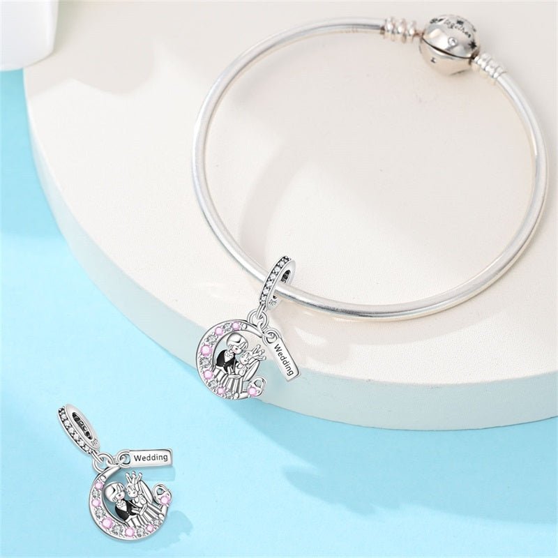Amarante Jewelry Bride & Groom Wedding Dangle Charm