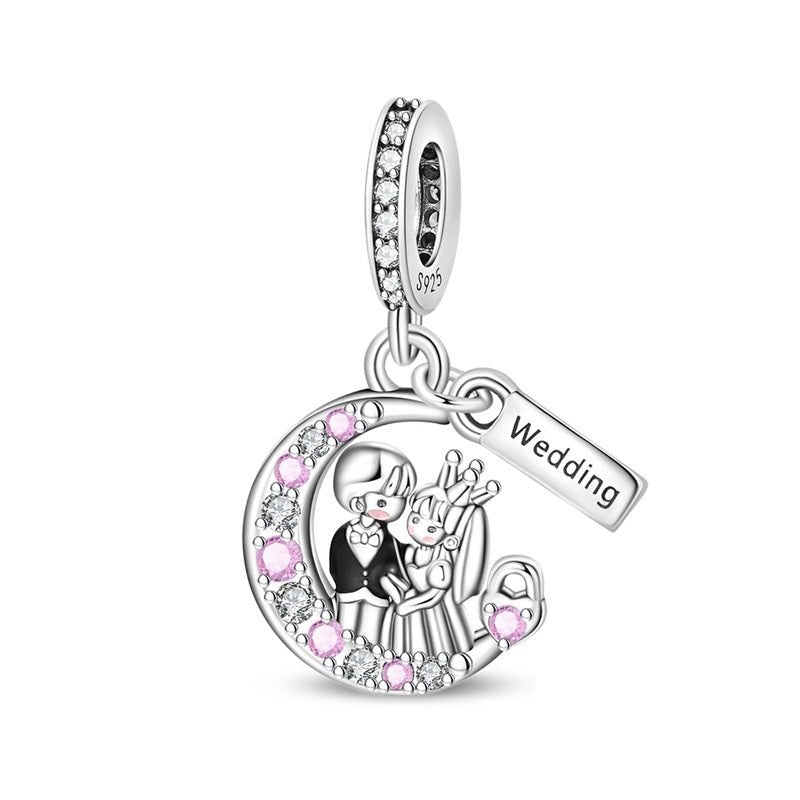 Amarante Jewelry Bride & Groom Wedding Dangle Charm