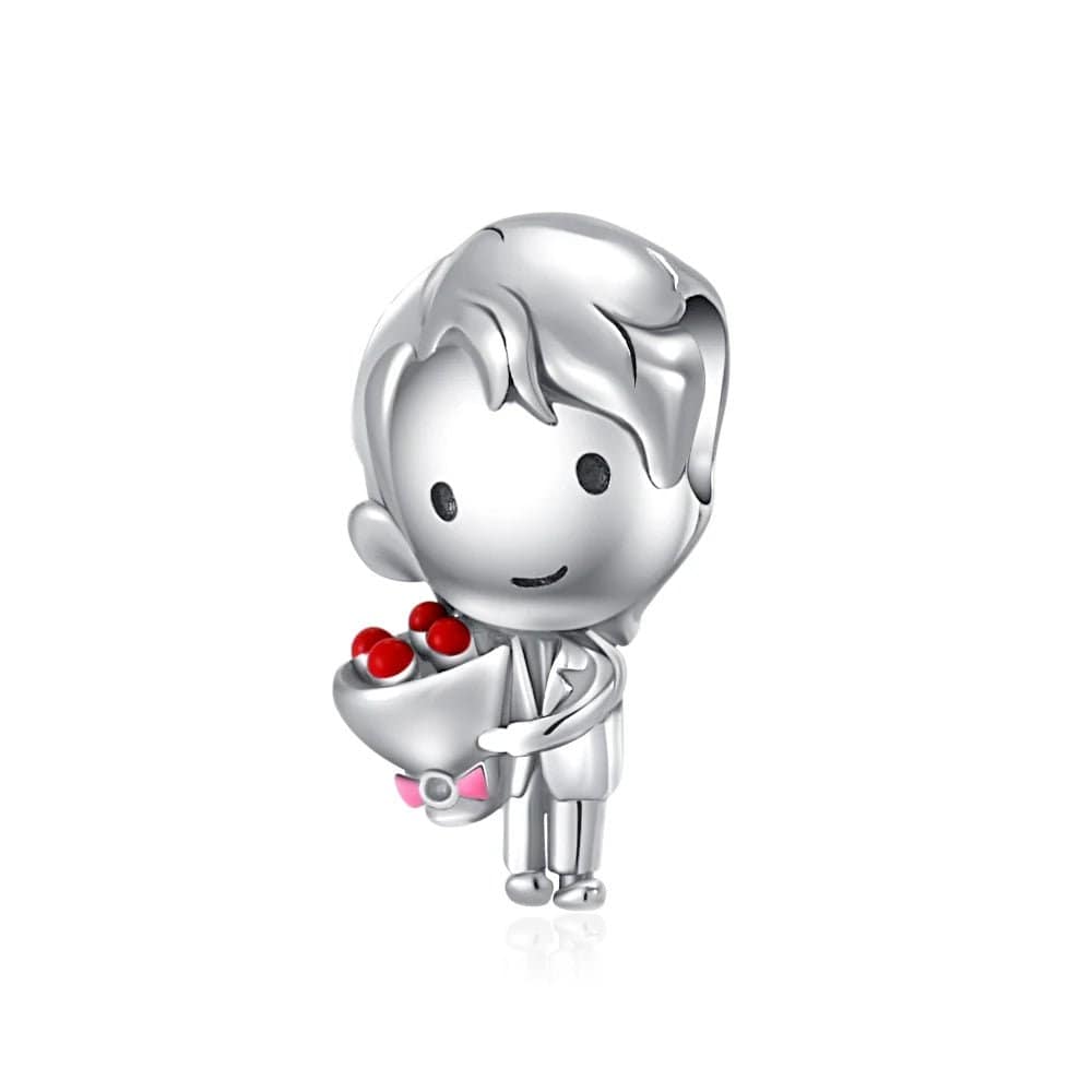 Amarante Jewelry Bridegroom with Roses Charm