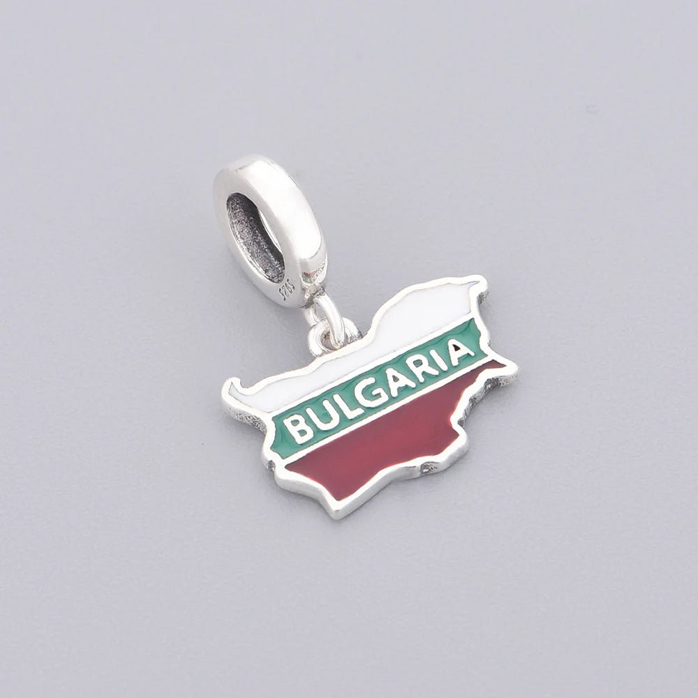 Amarante Jewelry Bulgaria Map Dangle Charm