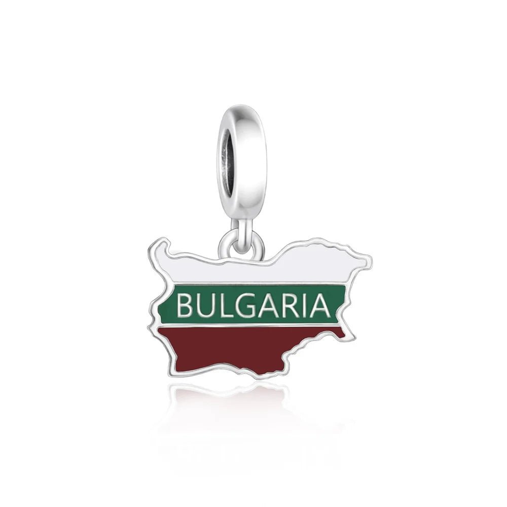 Amarante Jewelry Bulgaria Map Dangle Charm