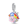 Amarante Jewelry Butterfly and Flower Bouquet Charm