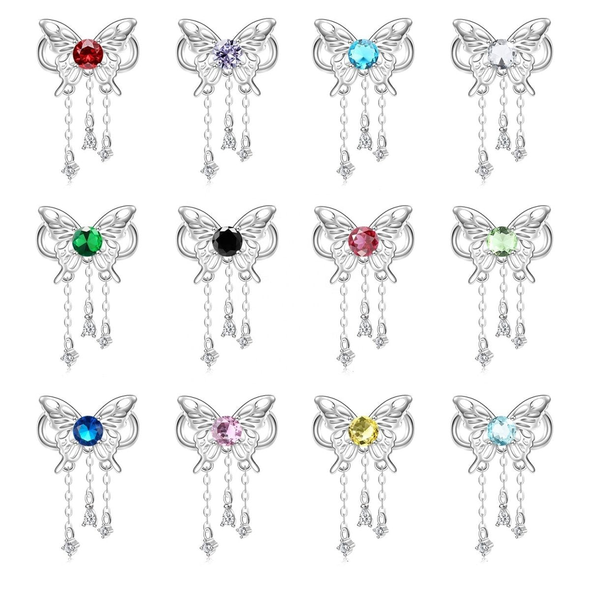 Amarante Jewelry Butterfly Birthstone Dangle Charms