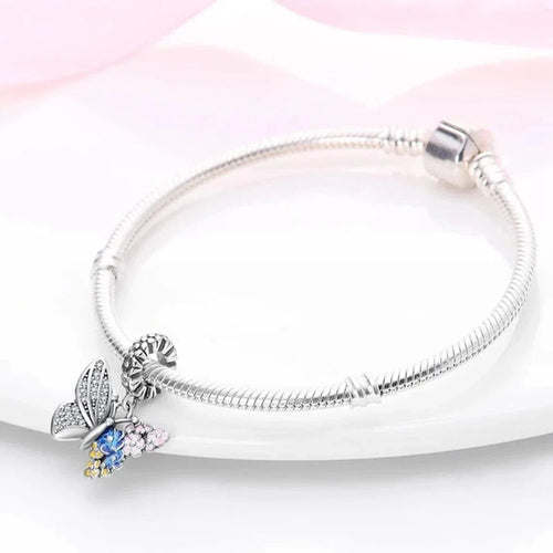 Amarante Jewelry Butterfly Flower Charm