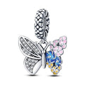 Amarante Jewelry Butterfly Flower Charm