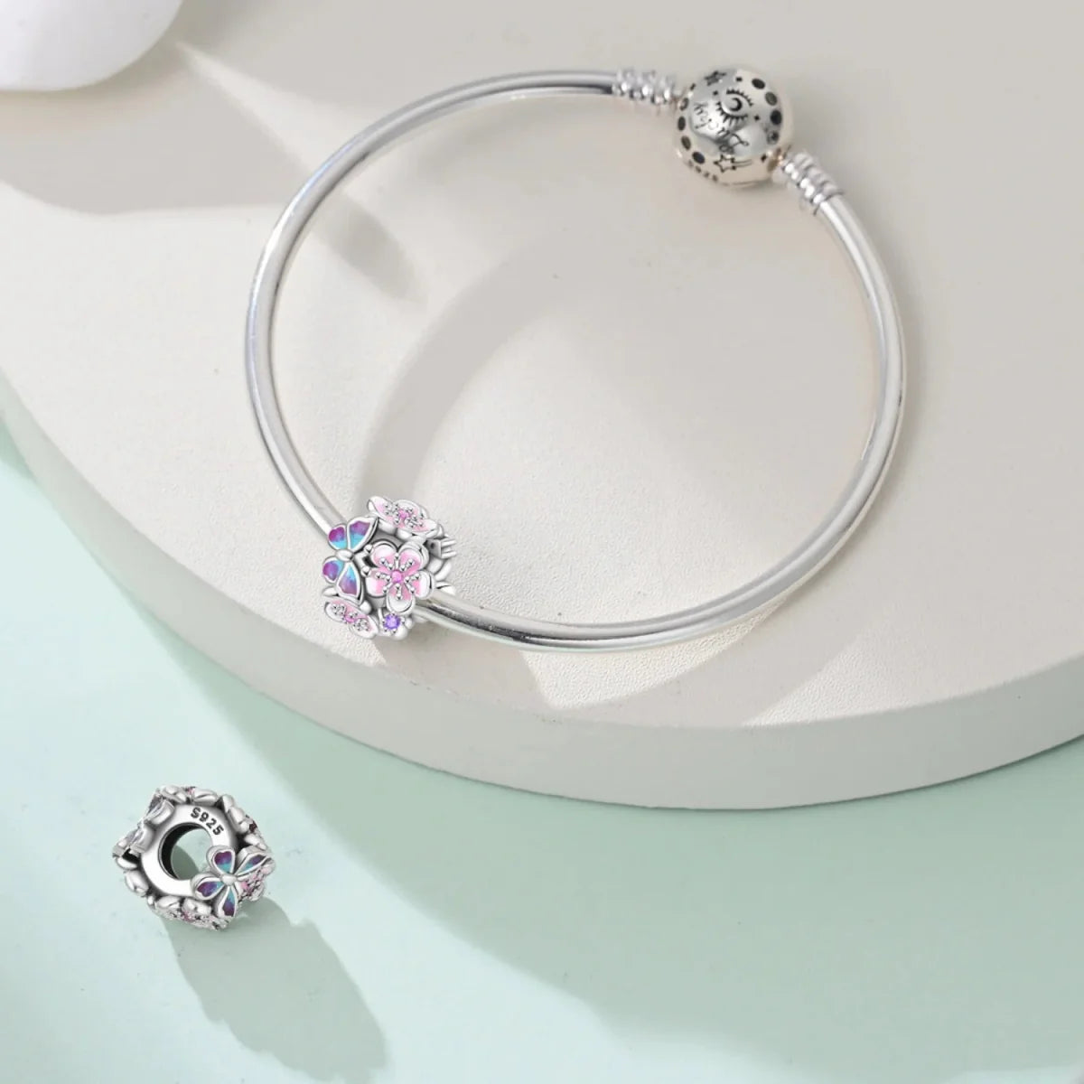 Amarante Jewelry Butterfly & Flower Garden Charm