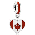 Amarante Jewelry Canada Heart Flag Dangle Charm