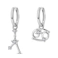 Amarante Jewelry Cancer Constellation Zodiac Hoop Earrings