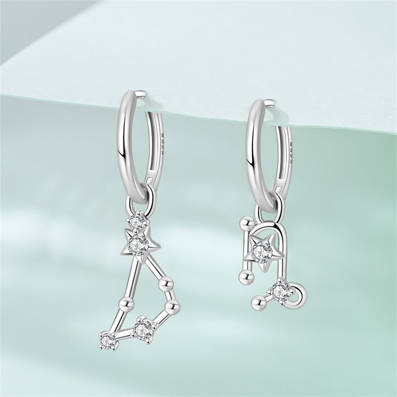 Amarante Jewelry Capricorn Constellation Zodiac Hoop Earrings