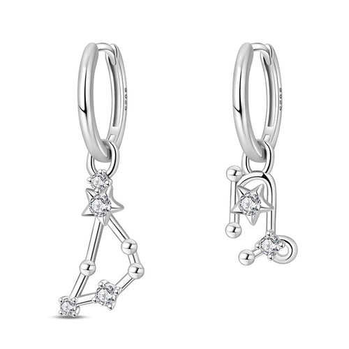 Amarante Jewelry Capricorn Constellation Zodiac Hoop Earrings