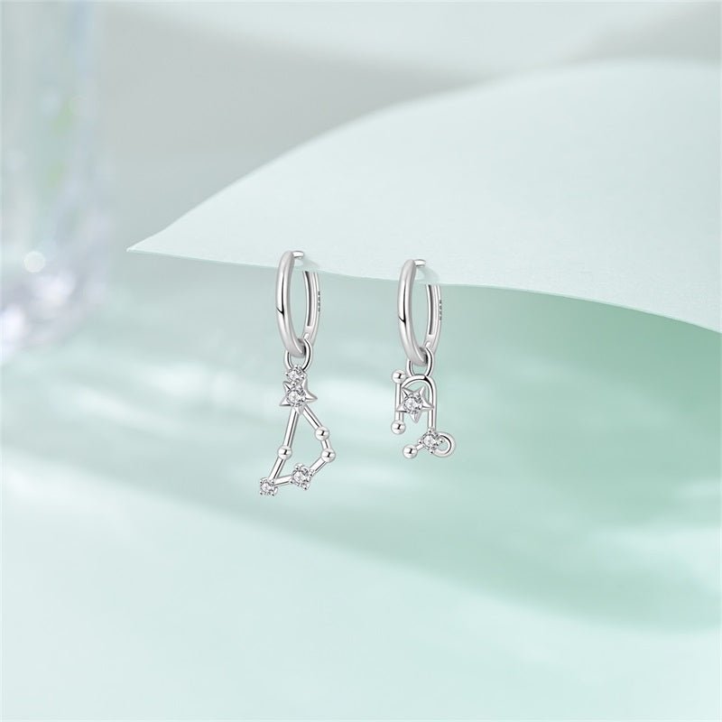 Amarante Jewelry Capricorn Constellation Zodiac Hoop Earrings