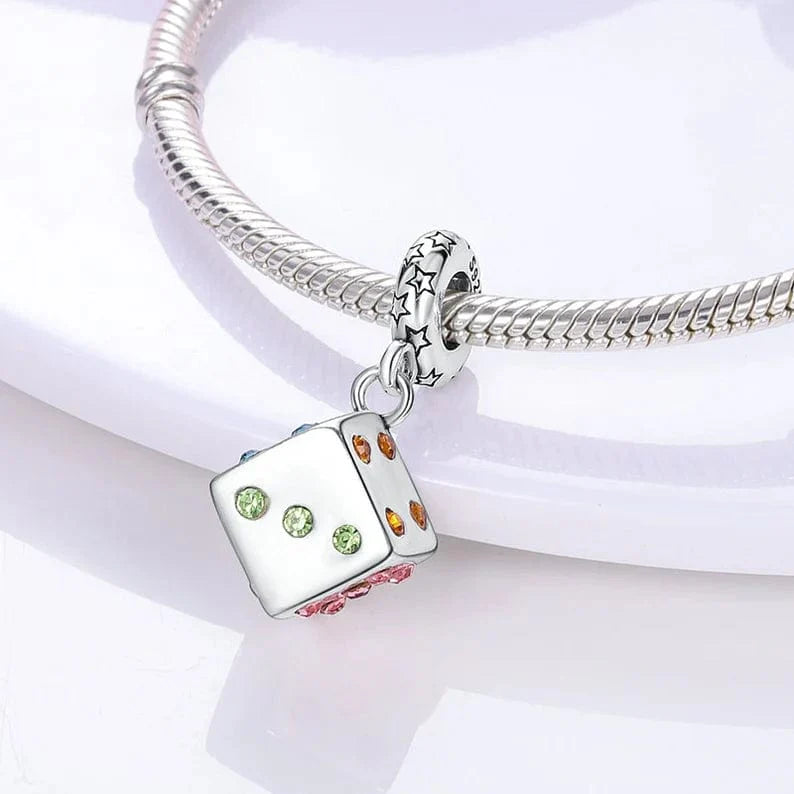 Amarante Jewelry Casino Lucky Dice Dangle Charm