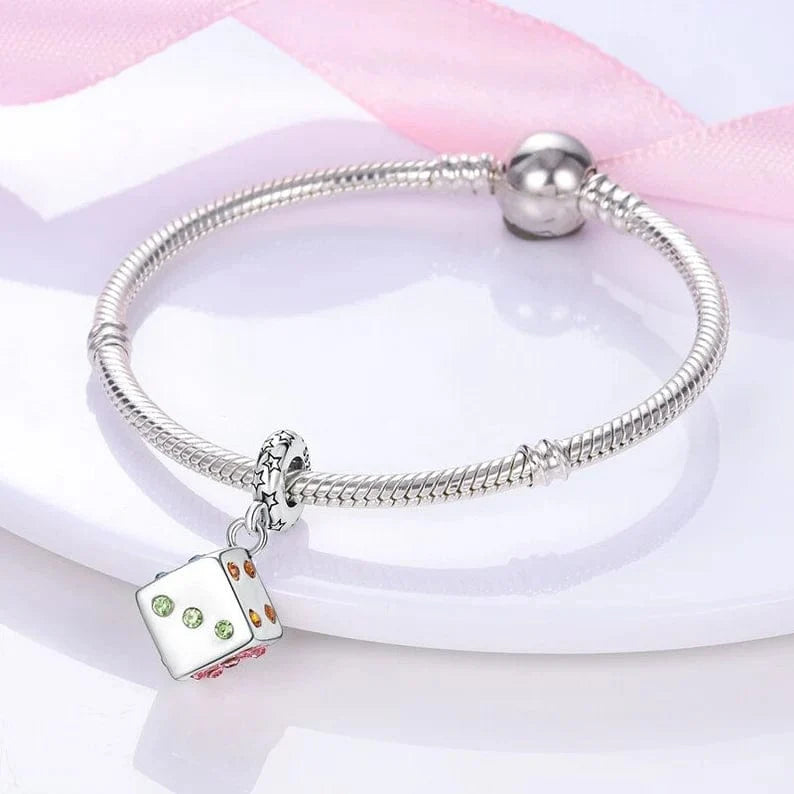 Amarante Jewelry Casino Lucky Dice Dangle Charm