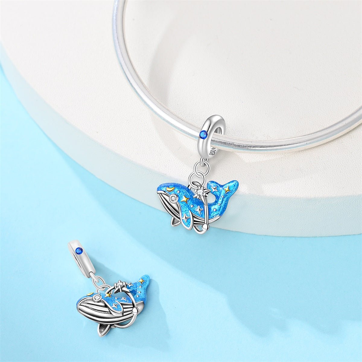 Amarante Jewelry Celestial Blue Whale Dangle Charm