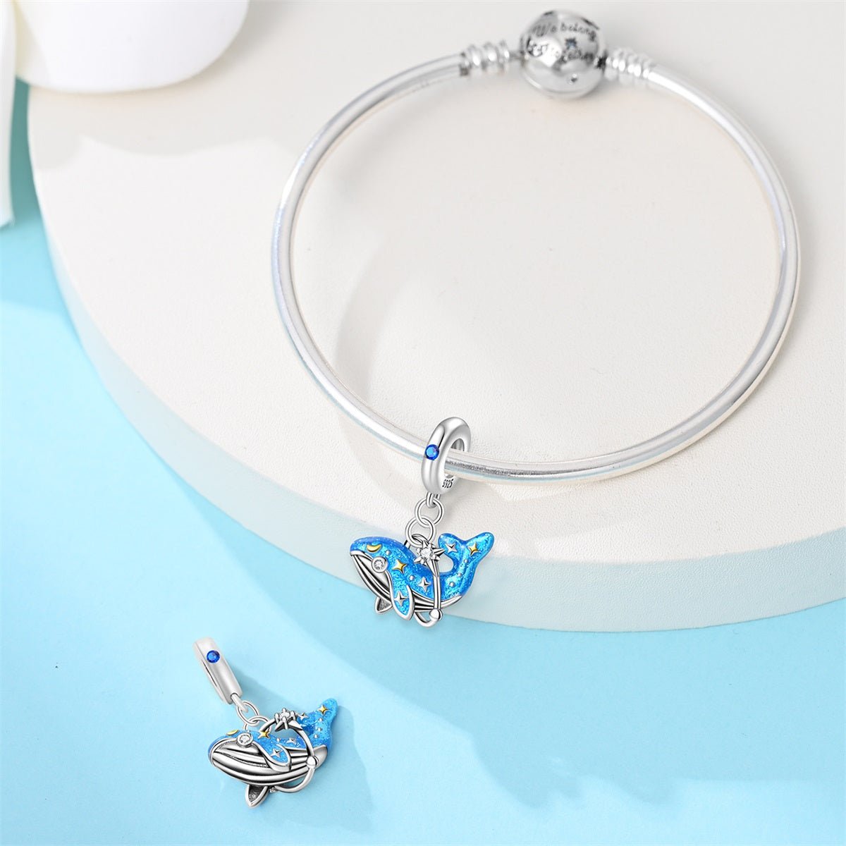 Amarante Jewelry Celestial Blue Whale Dangle Charm
