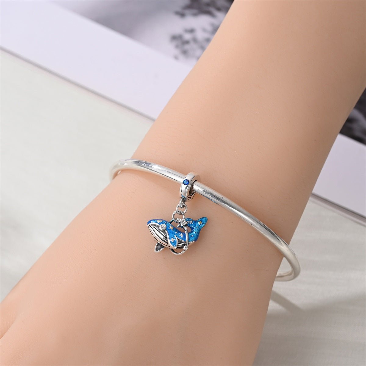 Amarante Jewelry Celestial Blue Whale Dangle Charm