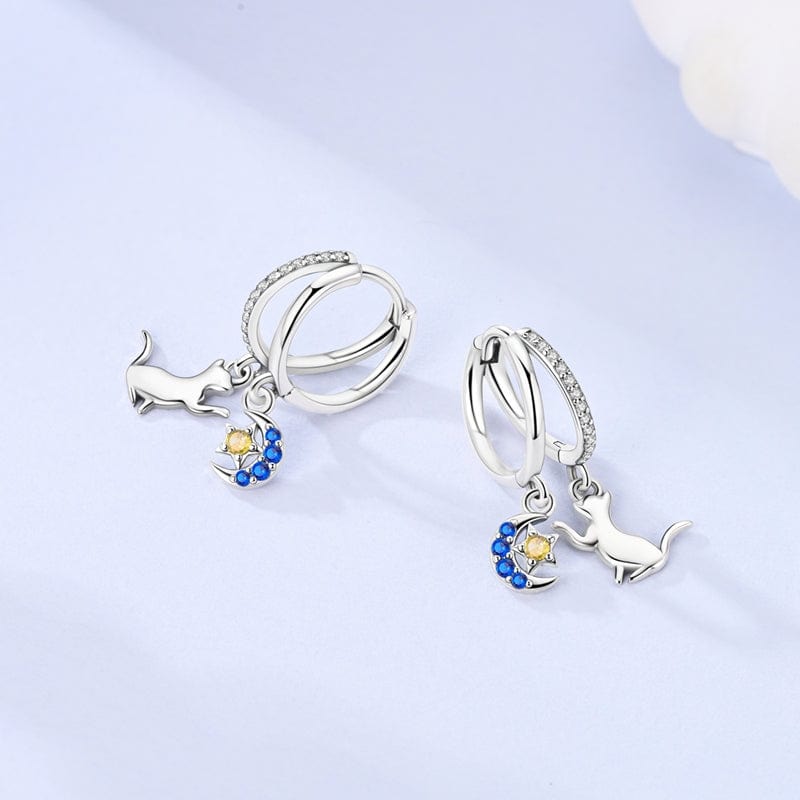 Amarante Jewelry Celestial Cat & Crescent Moon