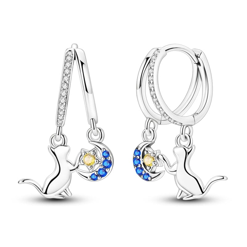 Amarante Jewelry Celestial Cat & Crescent Moon